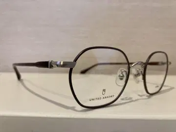 유나이티드 애로우즈 다각형 트렌드 안경 골드, 데미 브라운