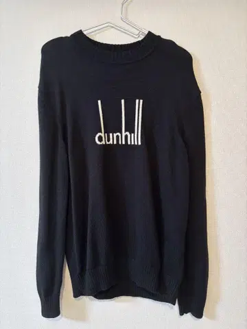dunhill 블랙 크루넥 스웨터