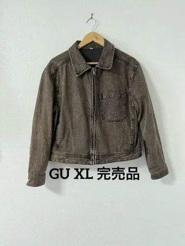공식 완판템 GU 데님 집업 자켓 XL