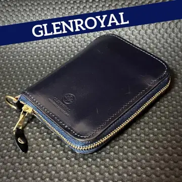 GLENROYAL/글렌로얄 스몰 지퍼 월렛 다크 블루