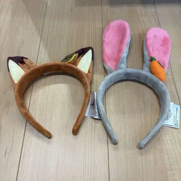 [ 낱개 판매 불가 ] 상하이 디즈니 머리띠 (닉 주디) 2세트