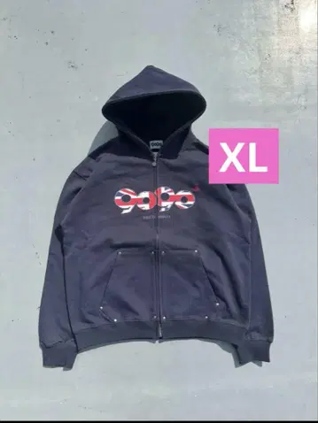 9090 OG Logo Assort Zip Hoodie 네이비 XL