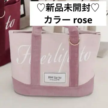 미개봉 새상품 루미네 한정판 토트백 핸드백 rose