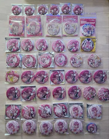 큐어러블리 아이노 메구미 캔뱃지 묶음 판매
