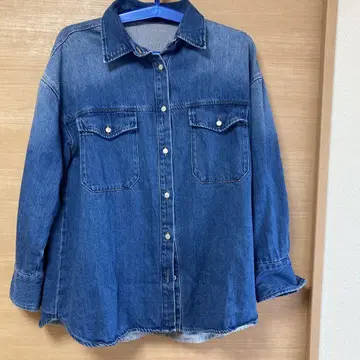 JEANASIS 데님 셔츠 버튼 업