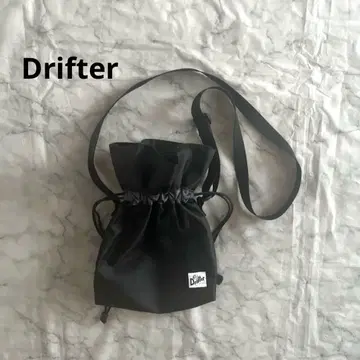 Drifter 드리프터 드로우 스트링 숄더백 복조리 블랙