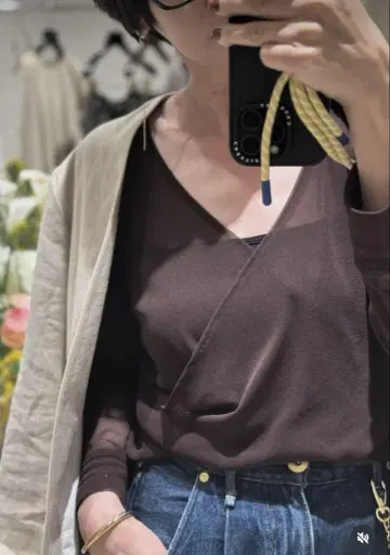 새상품 conte 튤 카슈쿨 풀오버 시어 헨미 에미리