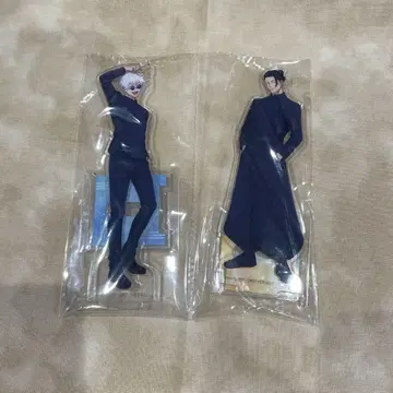 아크릴 스탠드 2개 세트 블랙 화이트