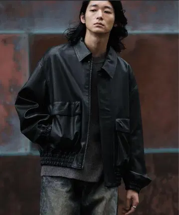 ARTIFICIAL GRAIN SHORT BLOUSON S 사이즈