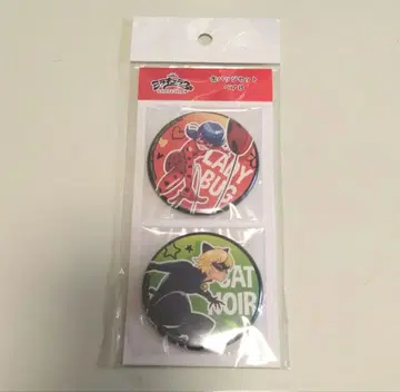 미라큘러스 레이디버그 & 샤노와르 캔뱃지 2개 세트