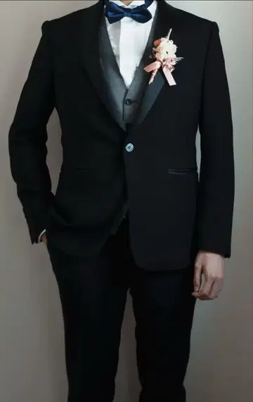 정장 셀렉트 블랙 턱시도 비슈 원단