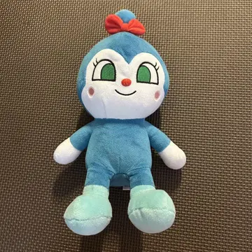 호빵맨 캐릭터 봉제 인형 파란색 약 30cm