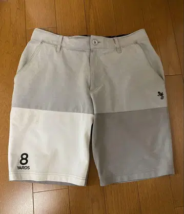 8 YARDS 골프 팬츠 L 사이즈 그레이/화이트
