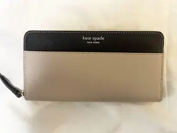 하와이에서 구매한 kate spade 장지갑 베이지/블랙