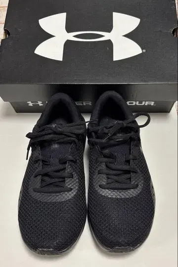 UNDER ARMOUR 러닝 여성용 스니커즈 와이드 25cm 블랙
