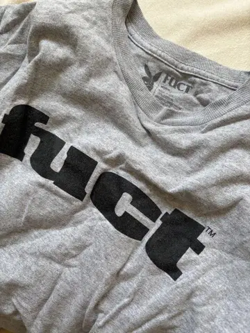 fuct 그레이 T셔츠 로고 프린트