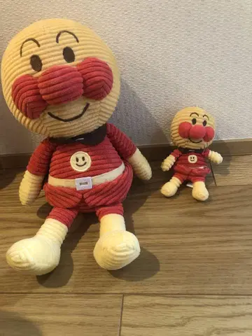 호빵맨 코듀로이 대소 2체 세트