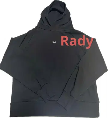 Rady 포인트 로고 블랙 후드티