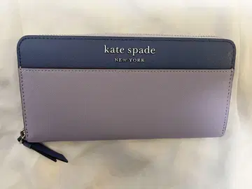 하와이에서 구매한 kate spade 장지갑 보라색 파랑