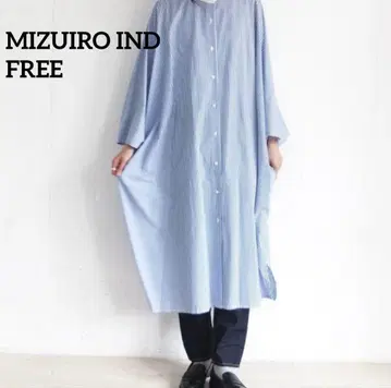 [mizuiro ind] 스트라이프 판초 원피스 / FREE
