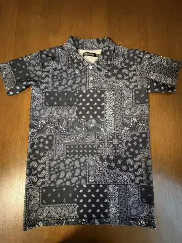 Belinda 반다나 패턴 반팔 셔츠 S