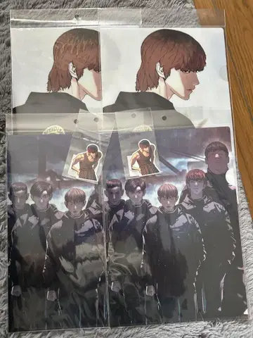 싸움독학 신조 레오 전원 클리어 파일 스티커 6개 세트