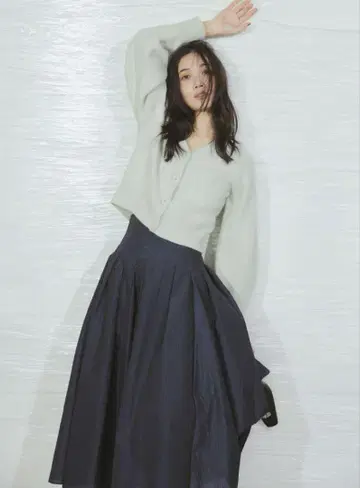 프레이 아이디 다이아 퀼팅 자카드 플레어 스커트