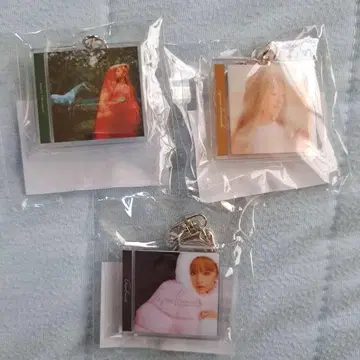 하마사키 아유미 CD 자켓 아크릴 키링 3종 세트