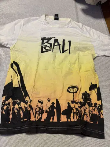 발리 한정판 Rip Curl Bali 티셔츠 M 사이즈 100% 코튼