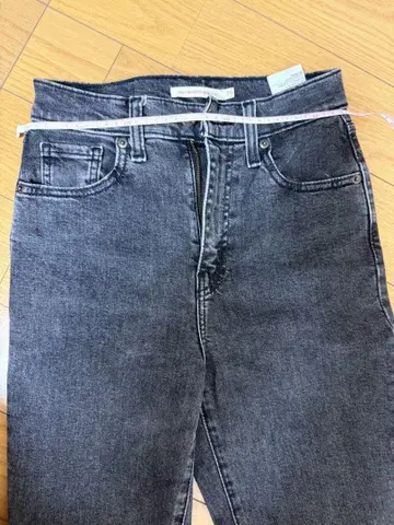 Levi's 하이웨스트맘 청바지 다크 그레이 W25 L27