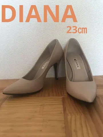다이애나 핑크 베이지 스틸레토 하이힐 23cm