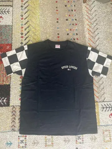 Cushman SPEED LOVERS M.C. 체크 무늬 티셔츠 M