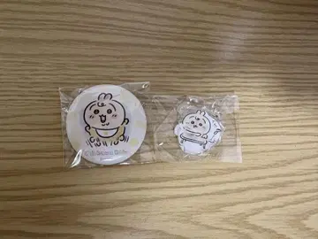 치이카와 베이비 오넨네 캔뱃지와 아크릴 스탠드 토끼 세트