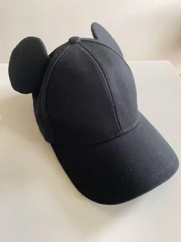 Disney land 공식 미키 귀 달린 KISS 캡 모자