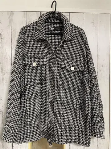 ZARA 이탈리아 패브릭 셔츠 자켓