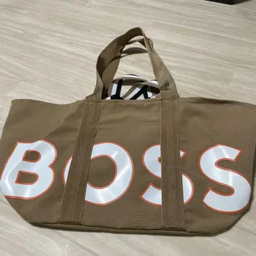 BOSS 베이지 토트백 큰 로고