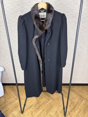Cojana 캐시미어 블랙 롱 코트