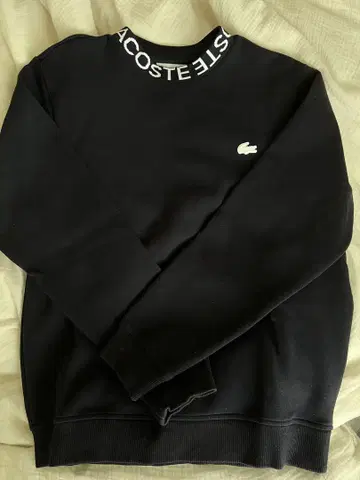 LACOSTE 블랙 크루넥 트레이닝복 US S