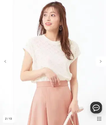 anySIS 레이스 자카드 티셔츠 새상품