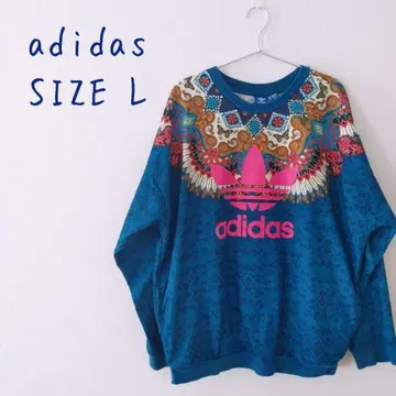 아디다스 오리지널스 트레이닝복 맨투맨 꽃과 나비 멀티 컬러 L
