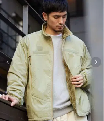 미사용 새상품 프릭스스토어 보아 플리스 블루종 베이지 M