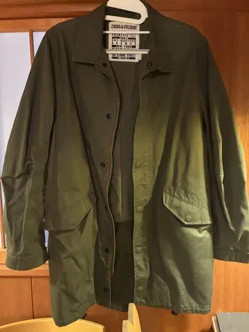 ZADIG&VOLTAIRE 모즈 코트 밀리터리 코트 카키 TS 사이즈