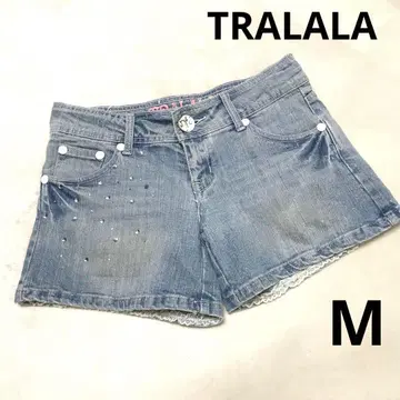 TRALALA 비쥬 라메 데님 숏팬츠 SO CUTE Y2K