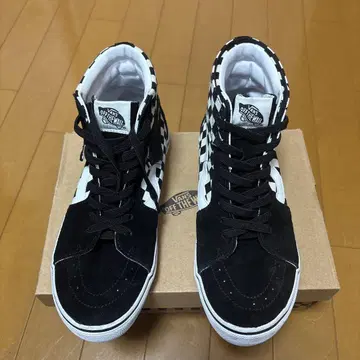 VANS SK8-HI 체커 패턴 블랙/화이트