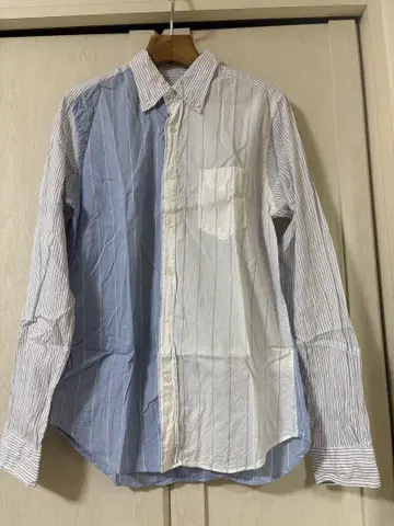 GANT 버튼다운 긴팔 셔츠 블루 화이트 스트라이프