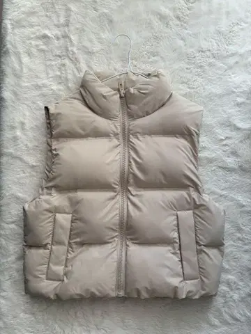 zara 베이지 다운 베스트