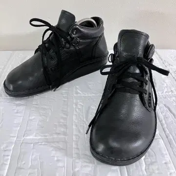 핀 컴포트 FinnComfort 새상품급 가죽 주름 블랙 23.5