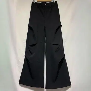 BELLIFY 변형 입체 와이드 플레어 슬랙스