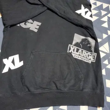 XLARGE 남성용 후드티 블랙 L