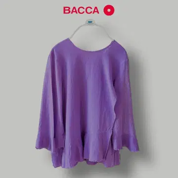 BACCA 투모로우랜드 프린지 블라우스 퍼플